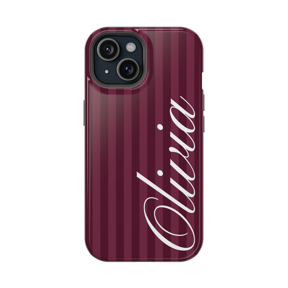 Custom Plum Stripes iPhone Case