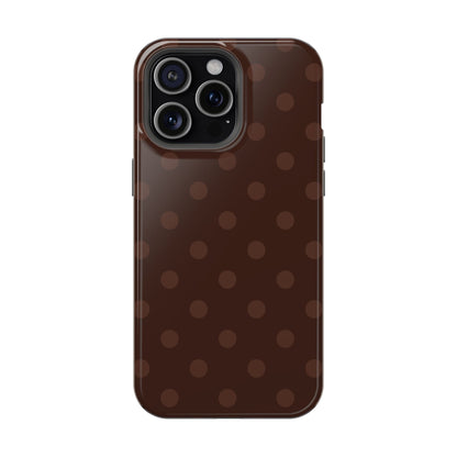 Mocha Polka Dots iPhone Case