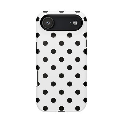 Black Polka Dots iPhone Case