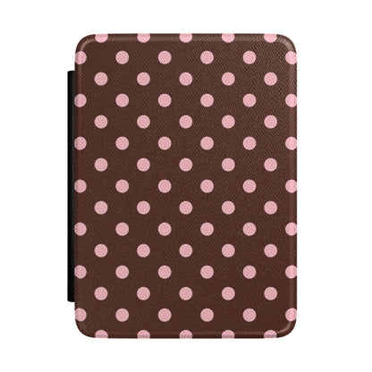 Pink Latte Polka Dots Kindle Case