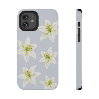 Blue Tiger Lily iPhone Case