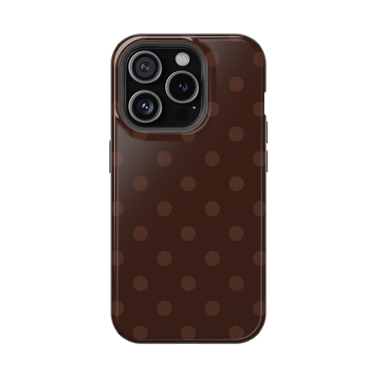 Mocha Polka Dots iPhone Case