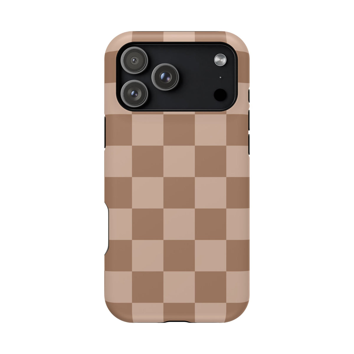Toffee Checkered iPhone Case