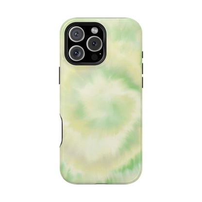 Lime Tie Dye iPhone Case