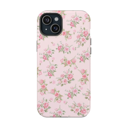 Pink Vintage Roses iPhone Case