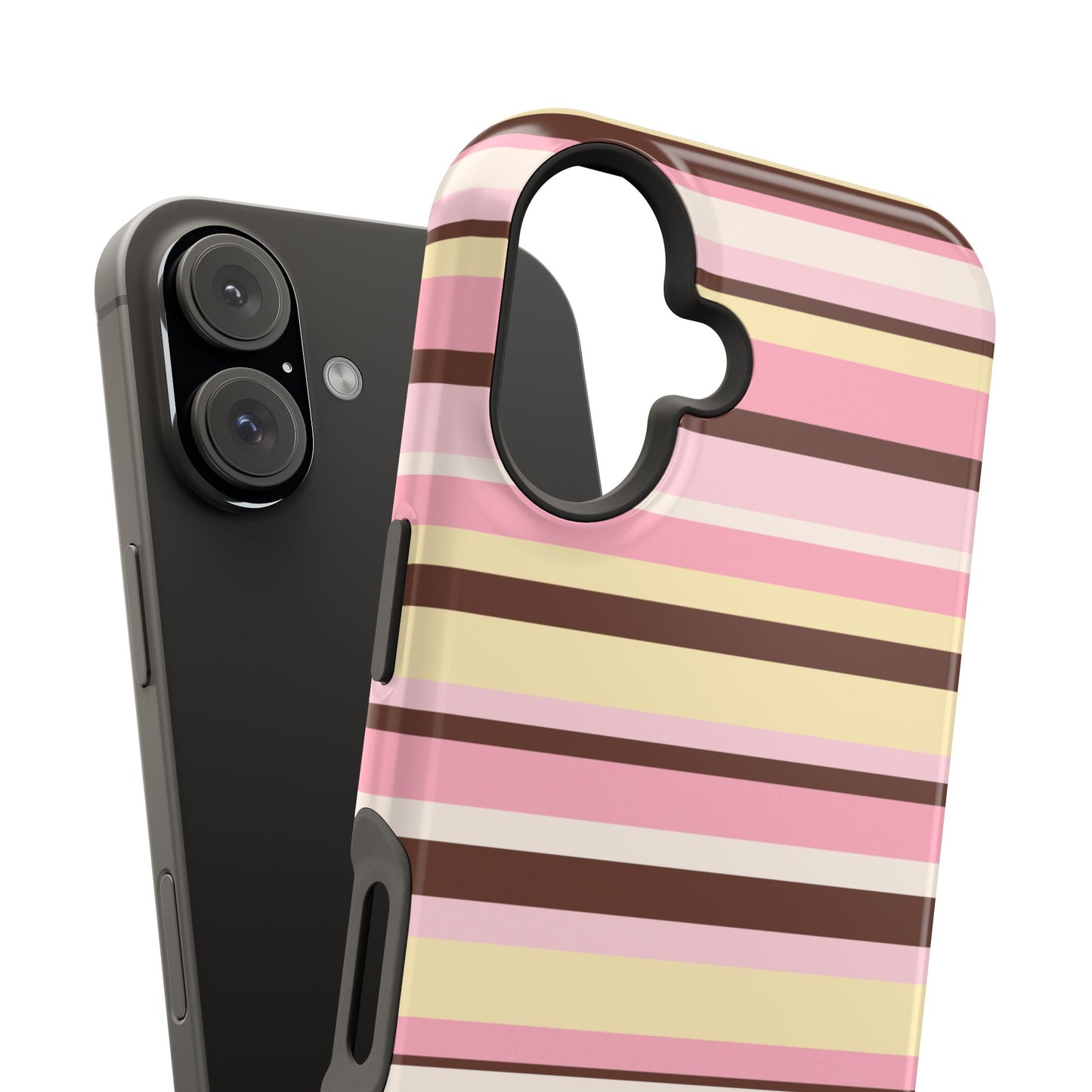 Sunday Latte Stripes iPhone Case