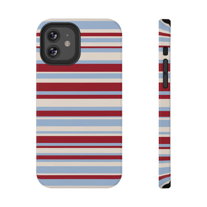 Cherry Soda Stripes iPhone Case