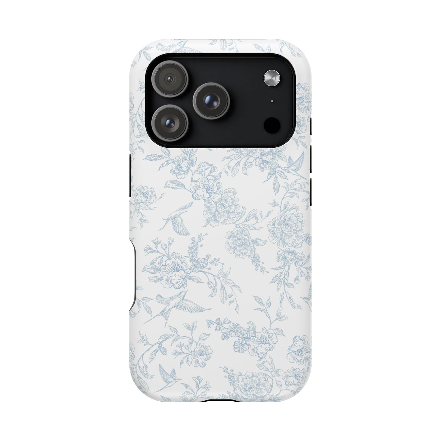 French Blue Toile iPhone Case