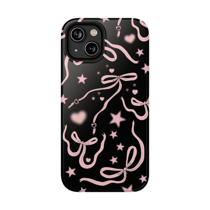 Black Cosmic Bows iPhone Case from Stella Cases