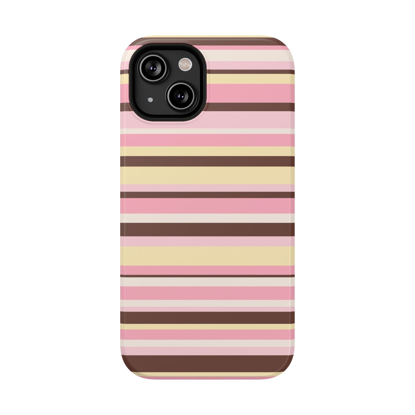 Sunday Latte Stripes iPhone Case