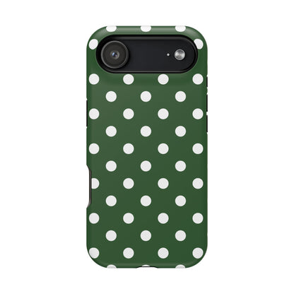 Green Polka Dots iPhone Case