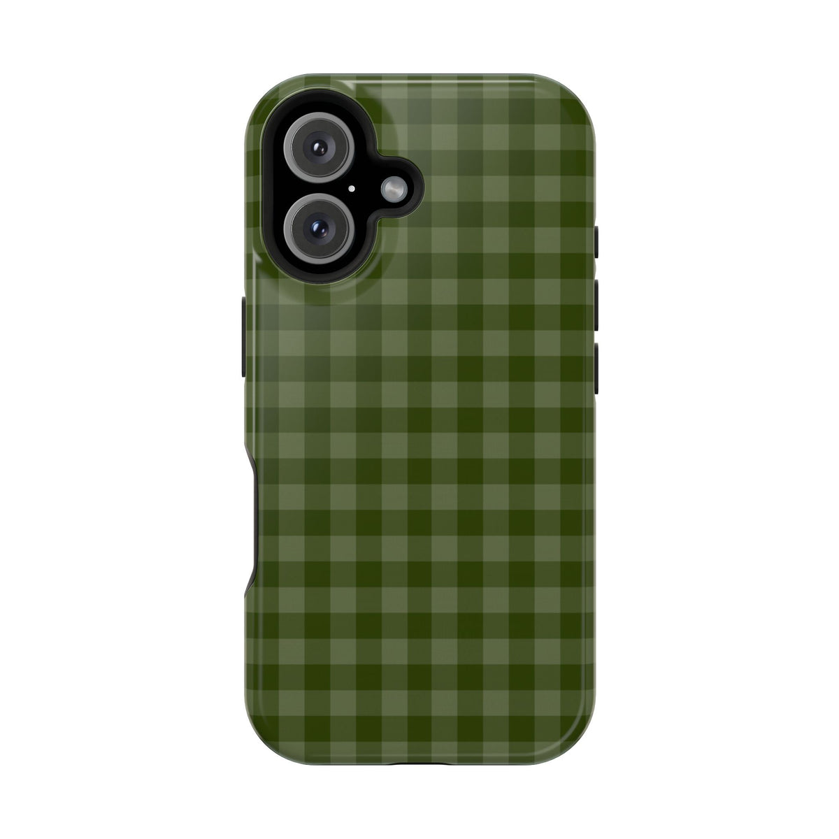 Green Gingham iPhone Case