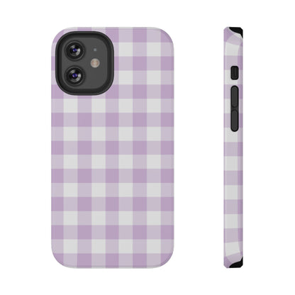 Purple Gingham iPhone Case