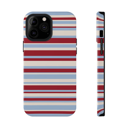 Cherry Soda Stripes iPhone Case