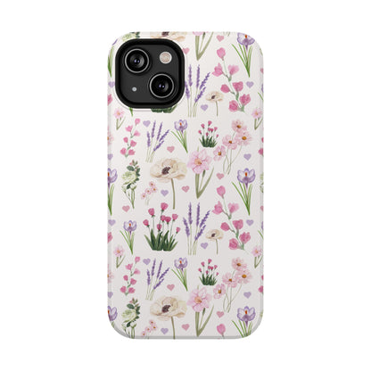 Vintage Purple Floral iPhone Case