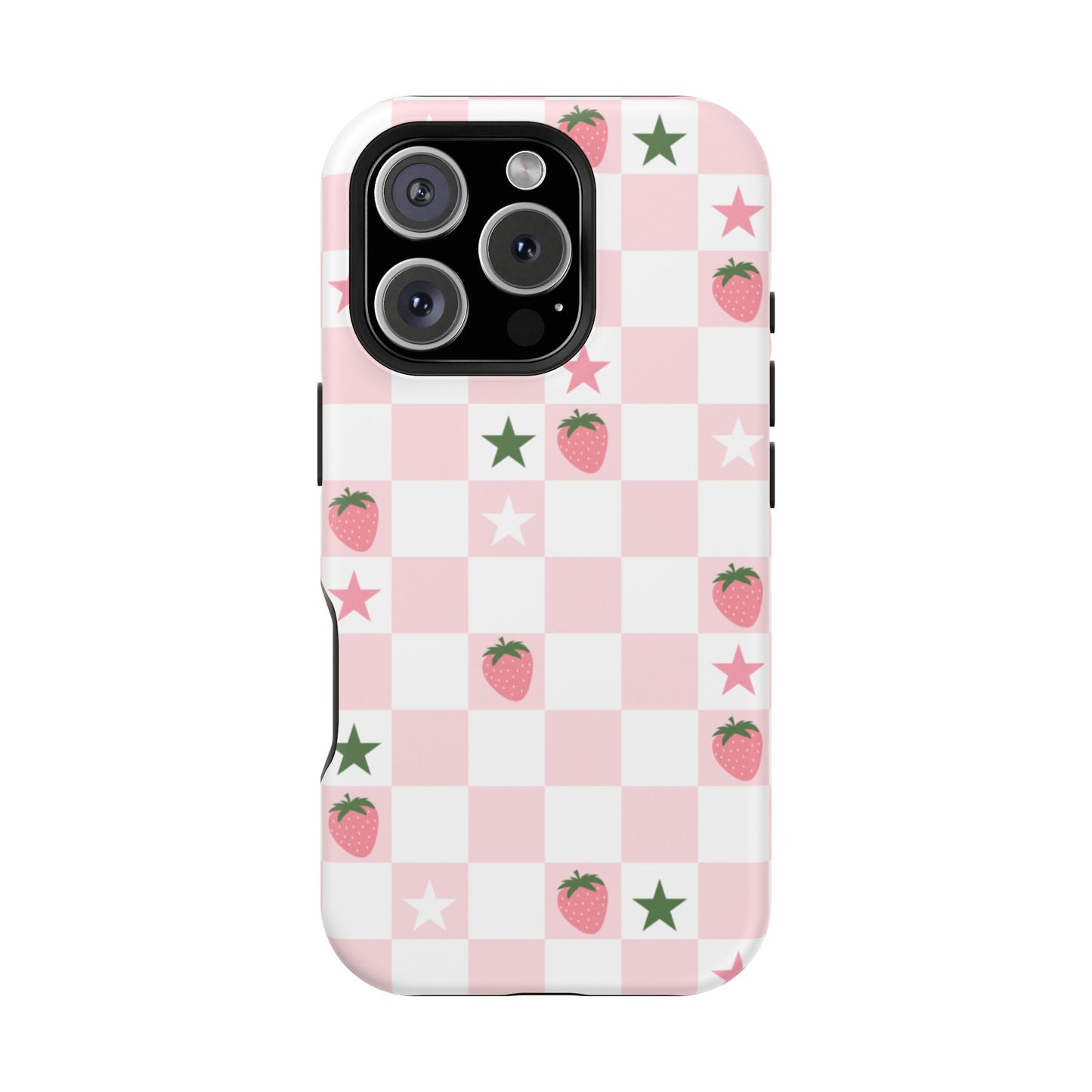 Strawberry Check iPhone Case