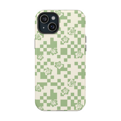Green Hibiscus iPhone Case