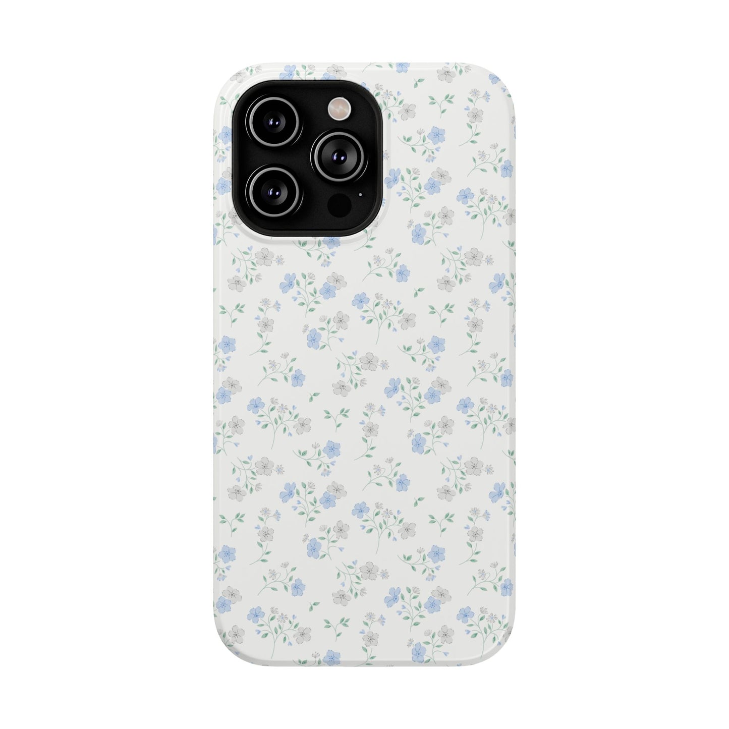 Blue Floral Ditsy iPhone Case
