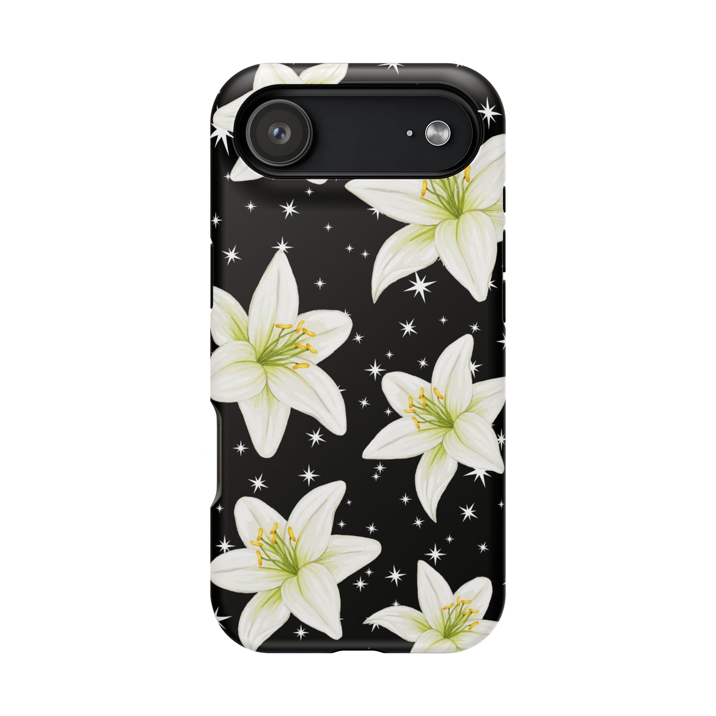 Tiger Lilies & Stars iPhone Case