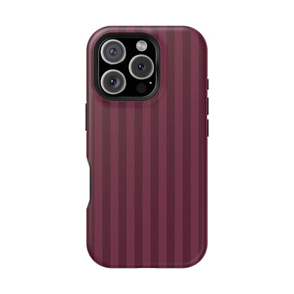 Plum Stripes iPhone Case