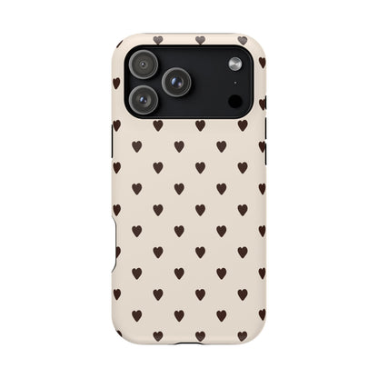 Cocoa Hearts iPhone Case