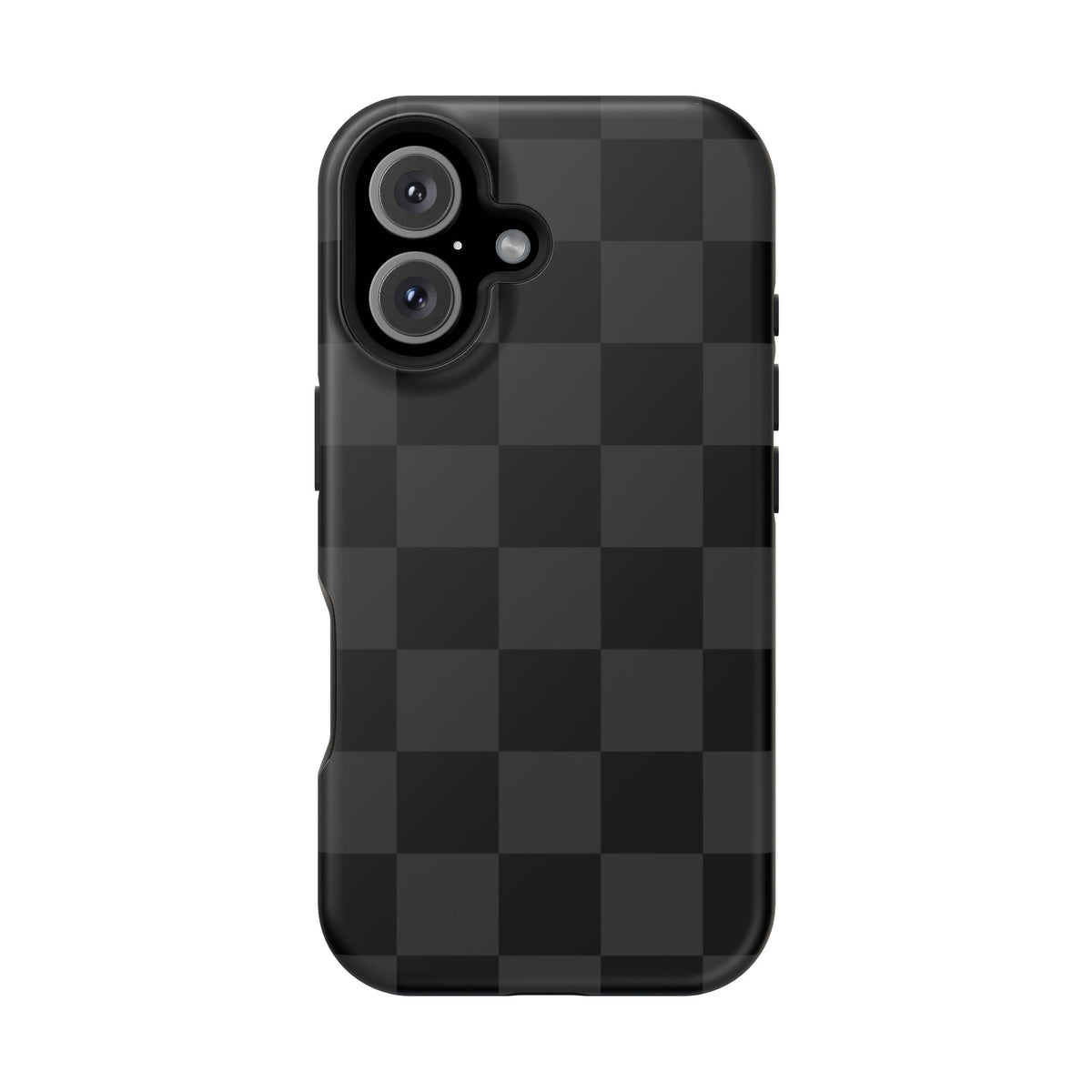 Black Checkered iPhone Case
