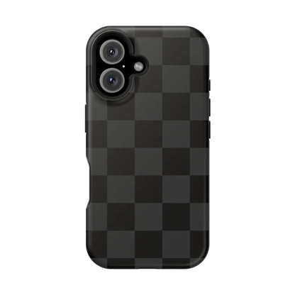 Black Checkered iPhone Case