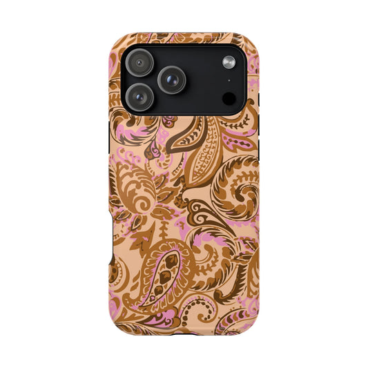 Honey Rose Paisley iPhone Case