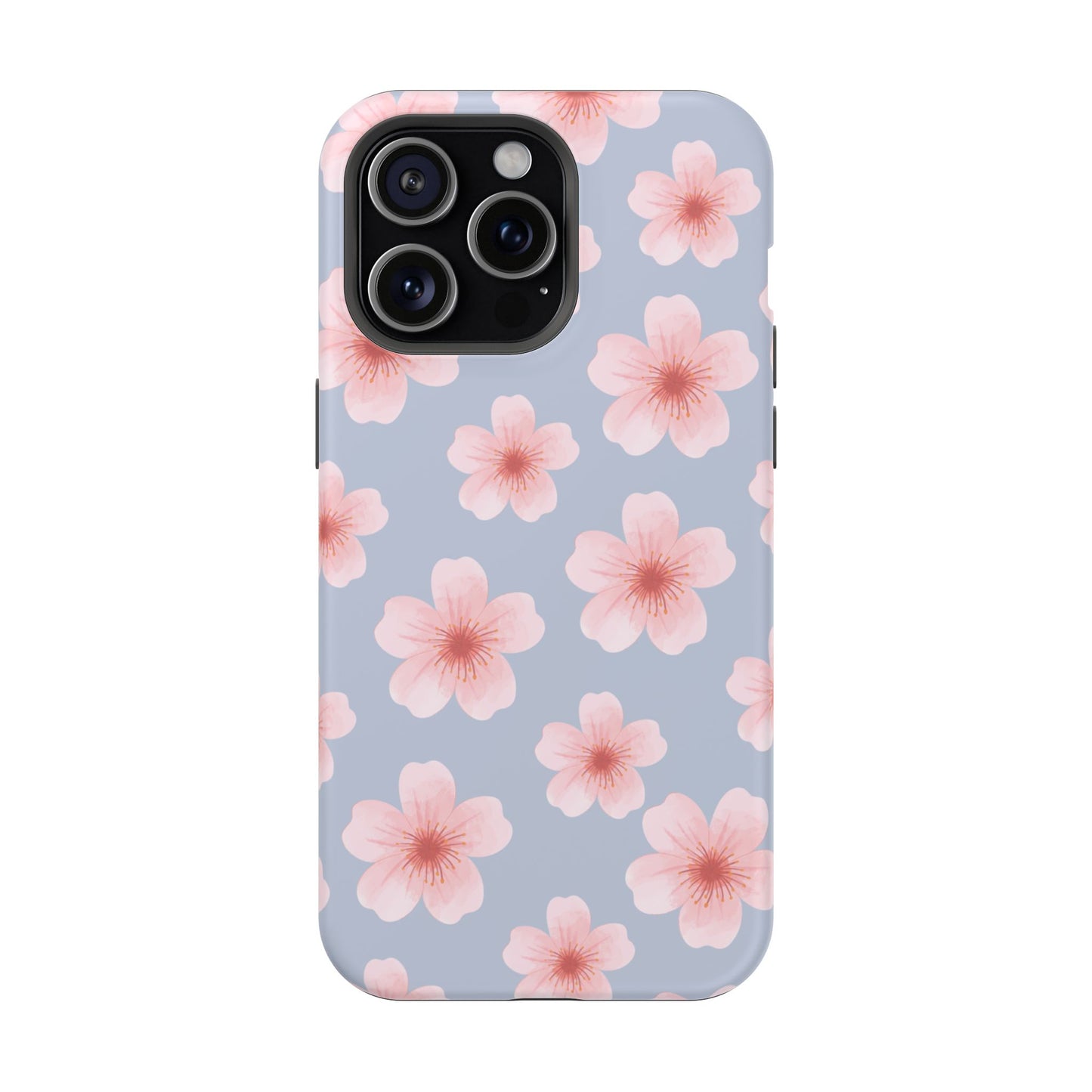 Blue Cherry Blossoms iPhone Case
