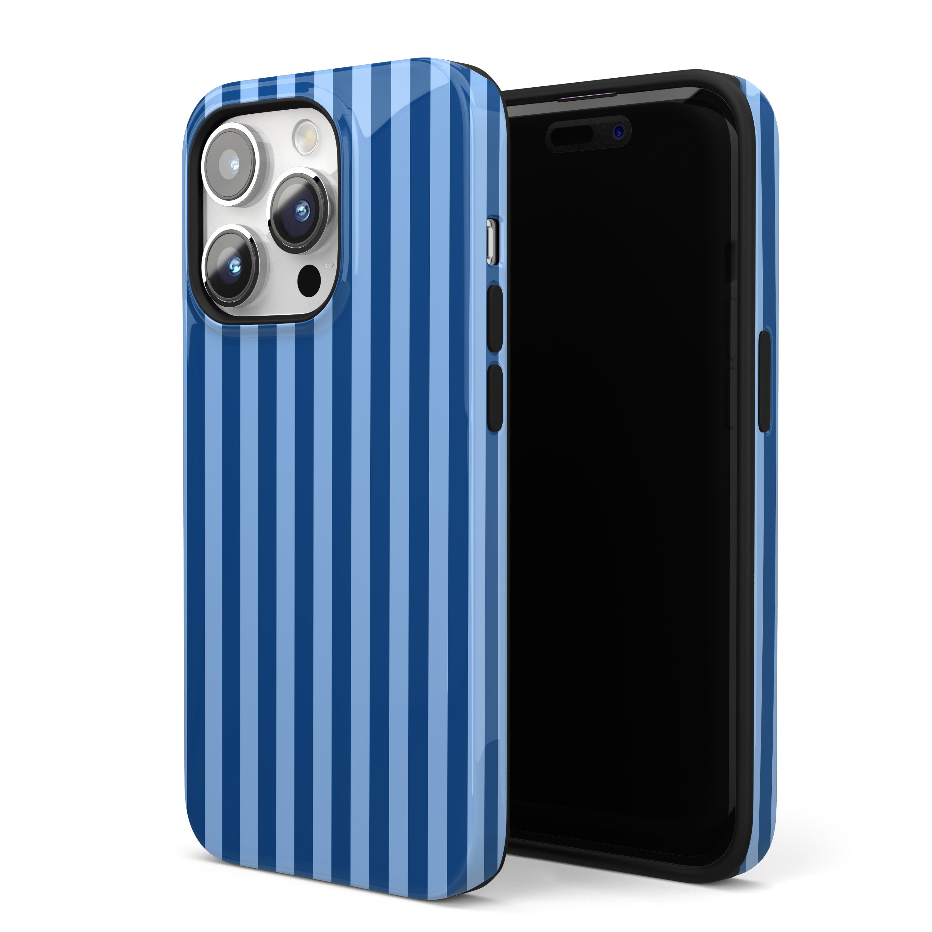 Blueberry Stripes iPhone Case