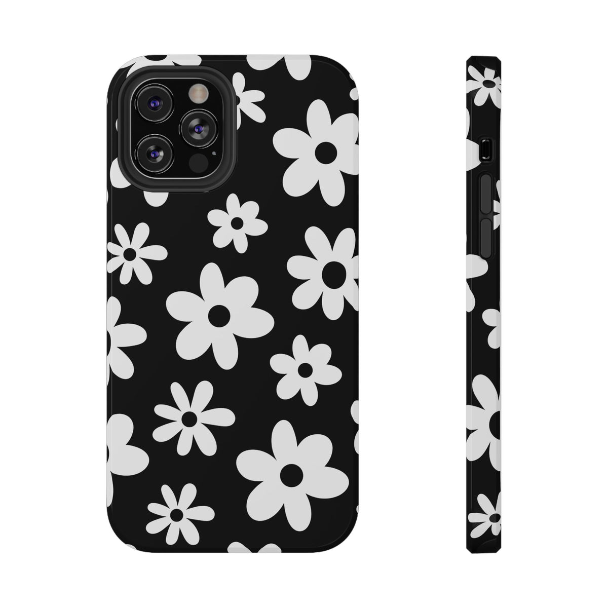 Black Flower Power iPhone Case