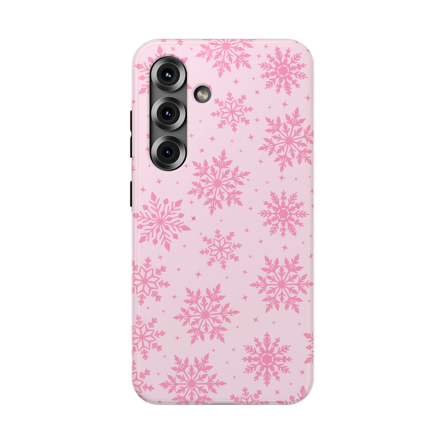 Pink Snowflakes Samsung Case