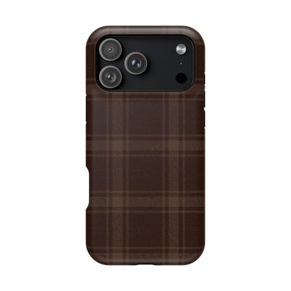 Cocoa Plaid iPhone Case