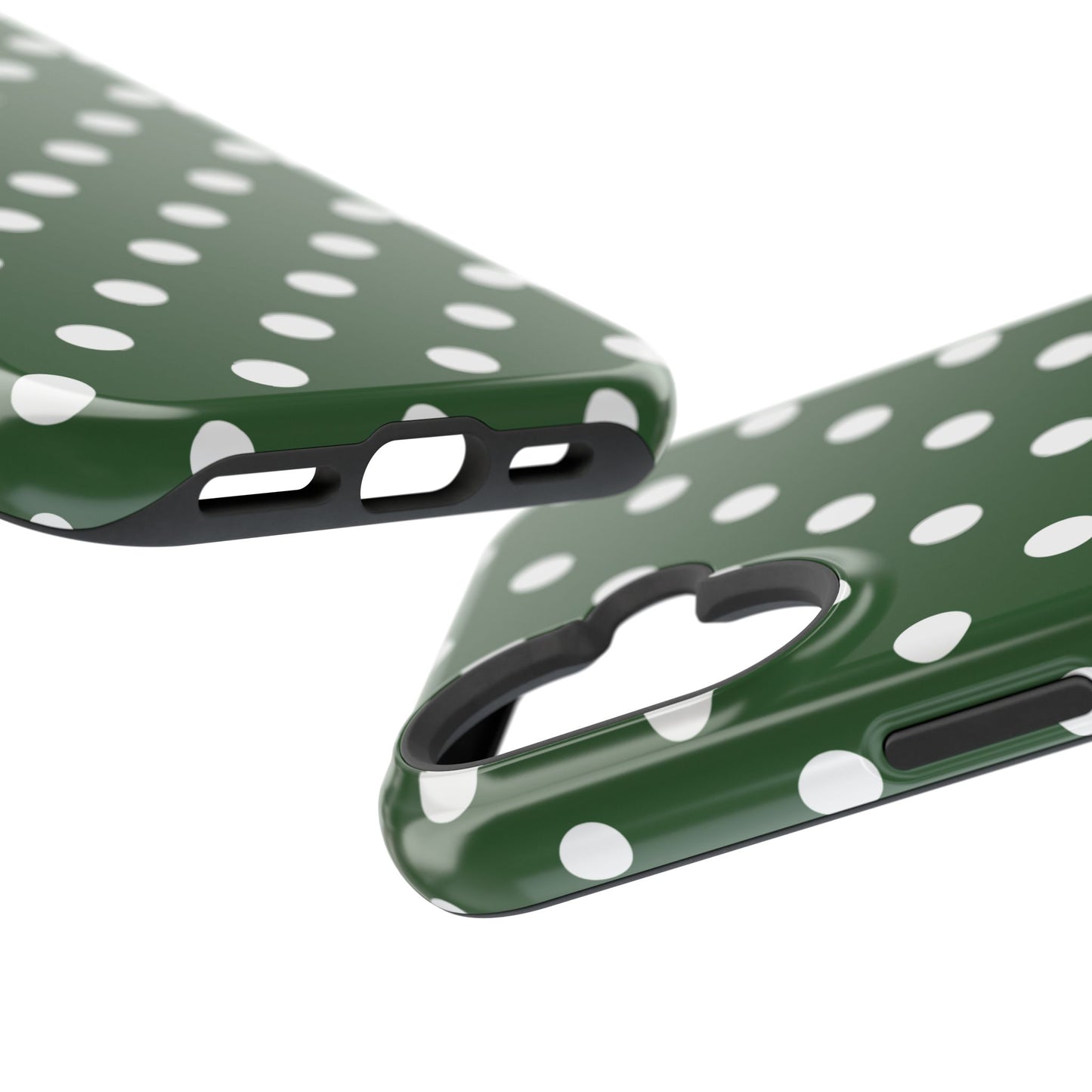 Green Polka Dots iPhone Case