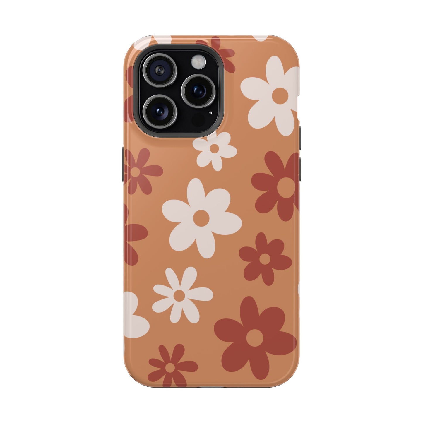 Brown Flower Power iPhone Case