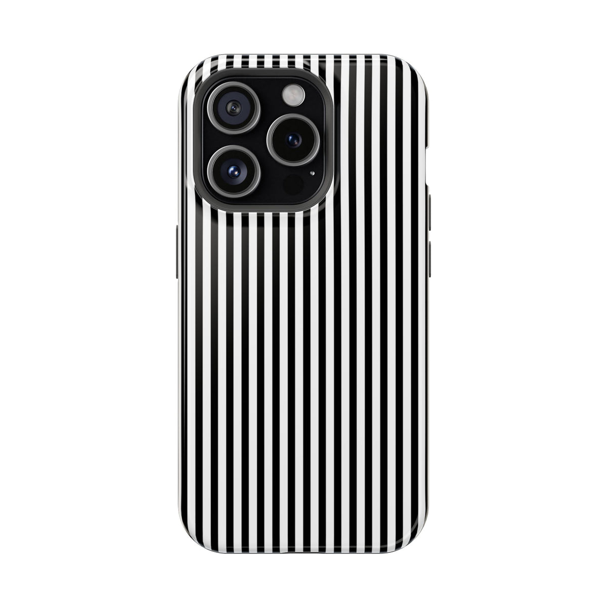 Black Pinstripes iPhone Case