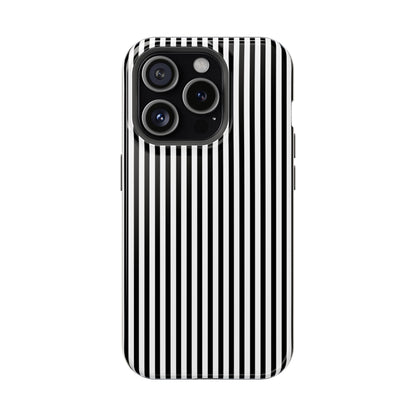 Black Pinstripes iPhone Case