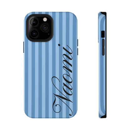 Personalized Seaside Stripes iPhone Case