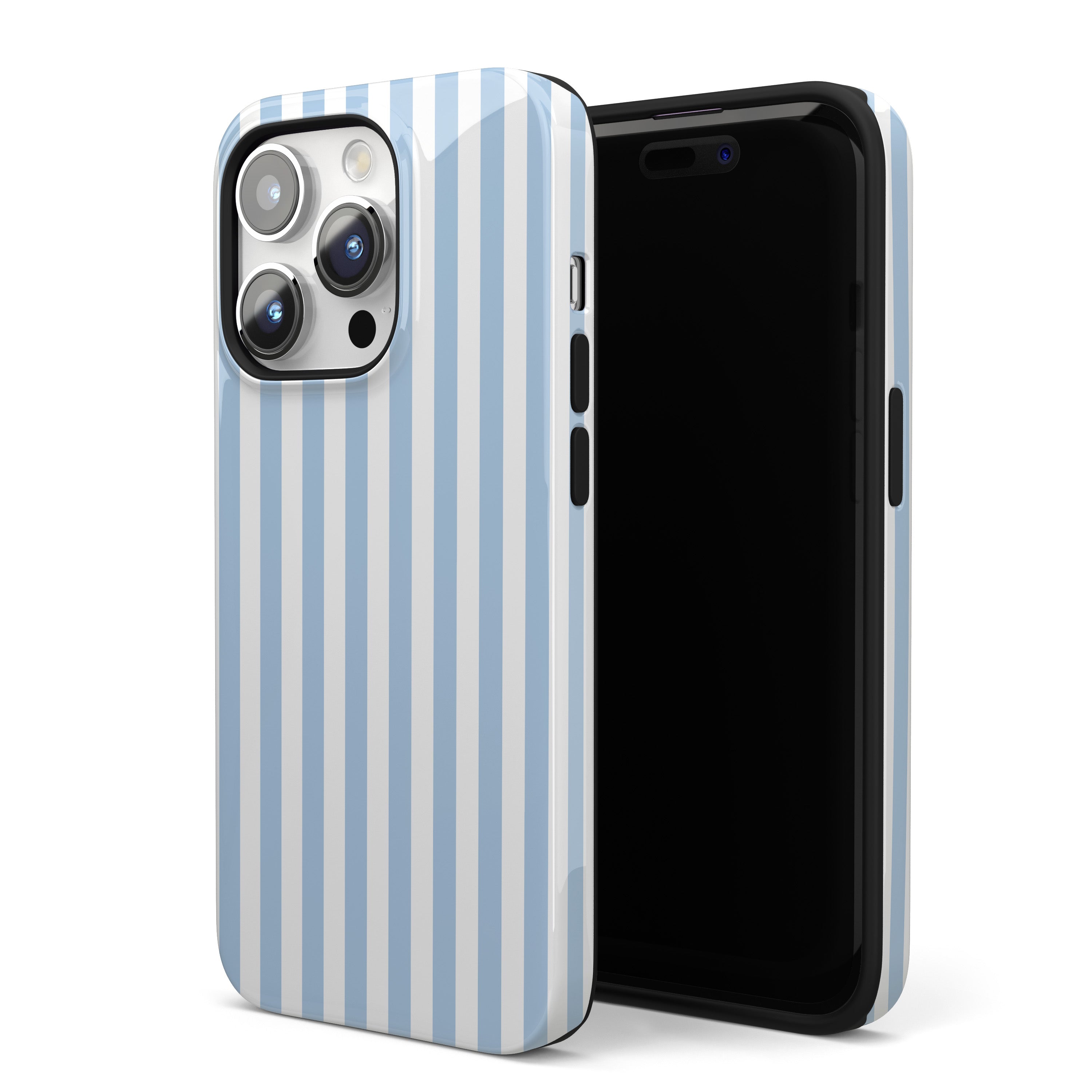 Blue Picnic Stripes iPhone Case