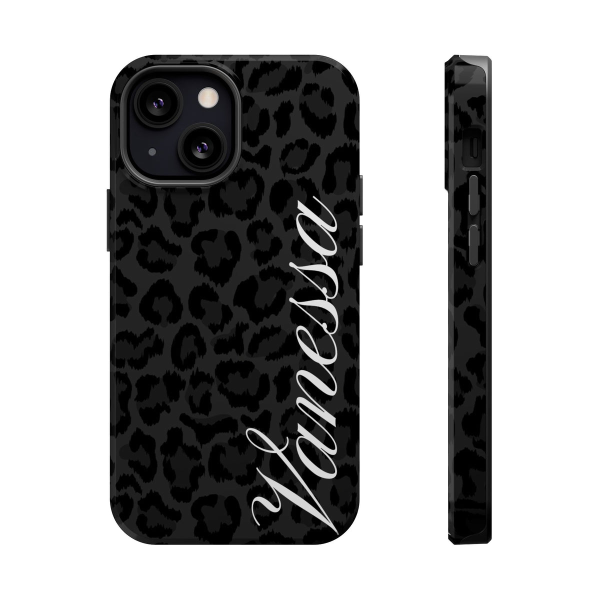 Custom Black Leopard iPhone Case