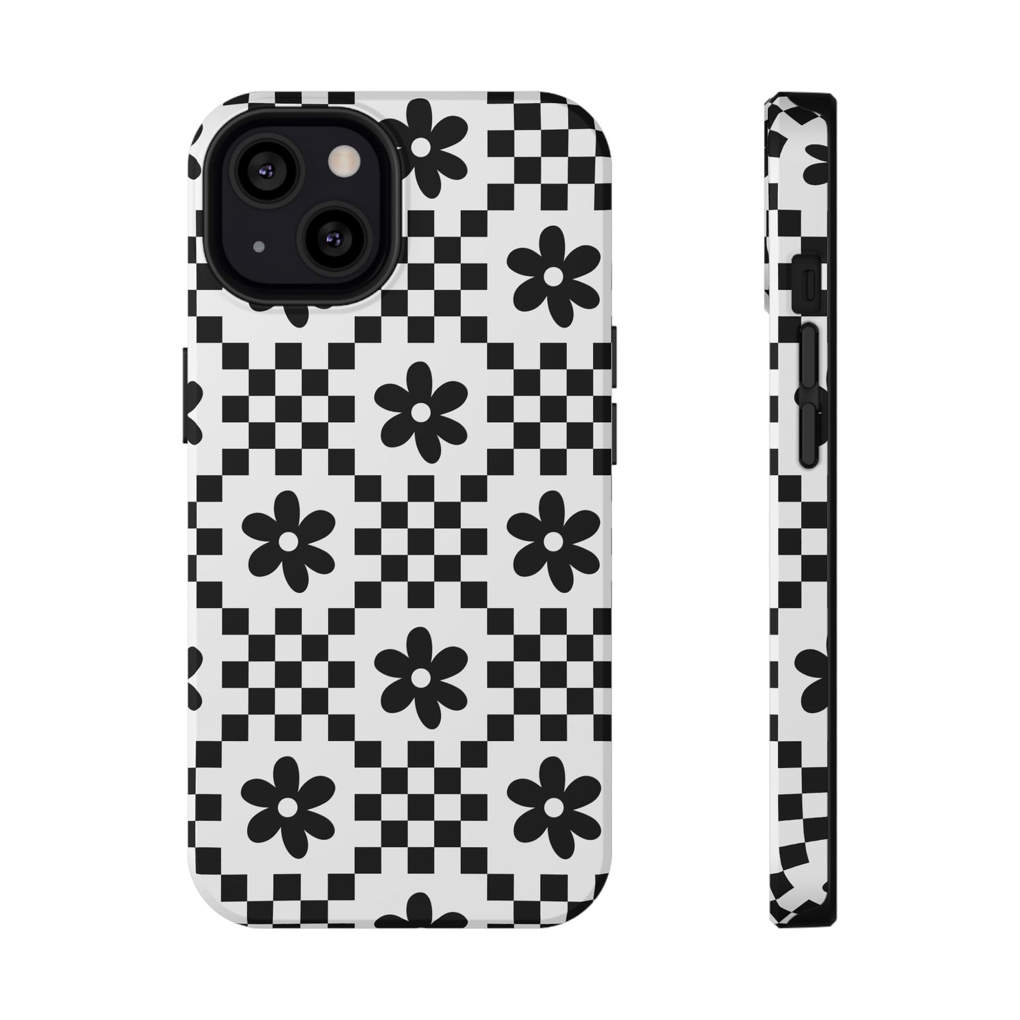 Monochrome Daisy iPhone Case