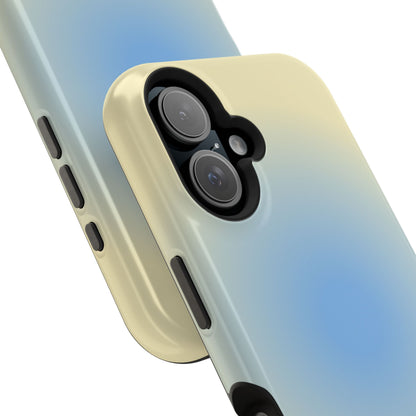 Blue & Yellow Aura iPhone Case