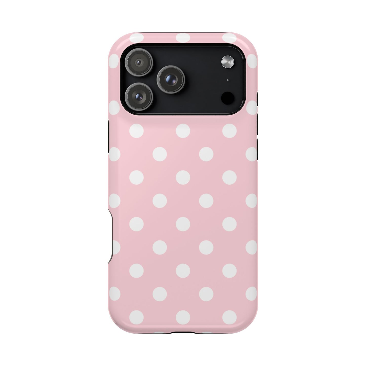Pink Candy Polka Dots iPhone Case