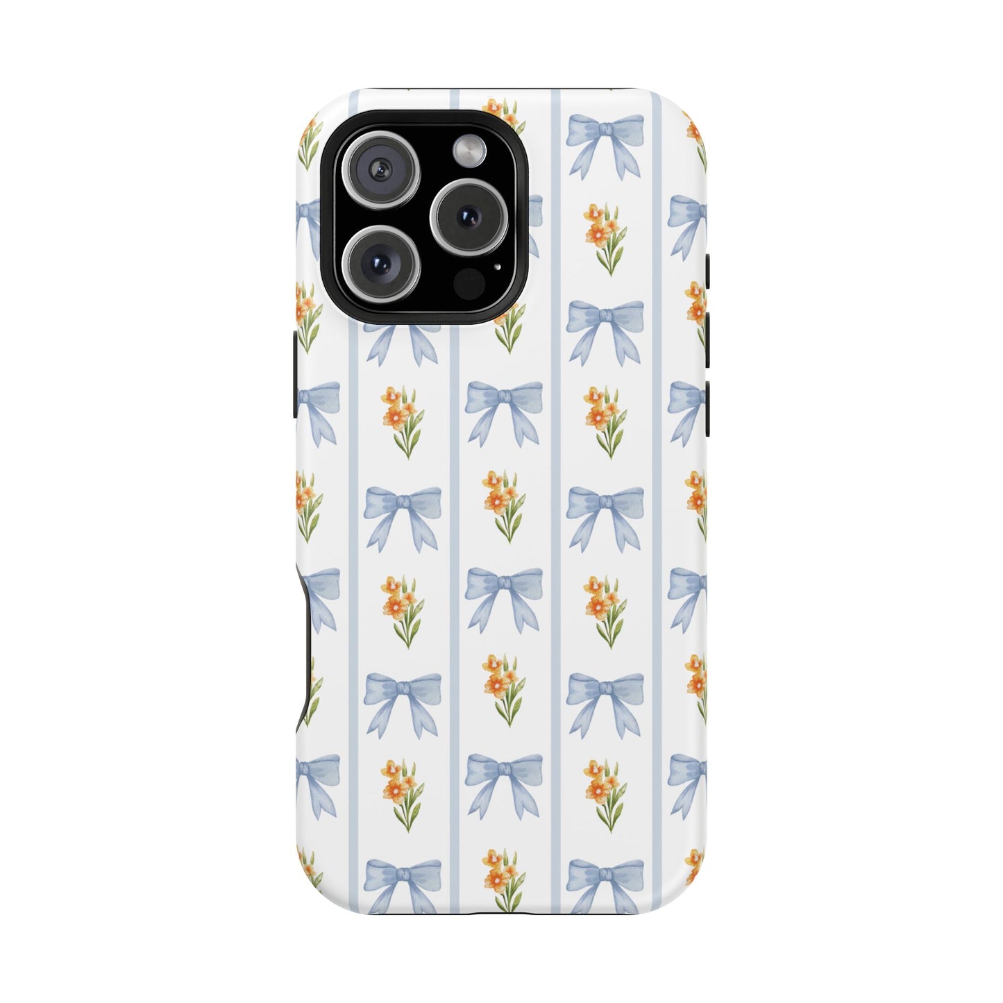 Blue Bows iPhone Case