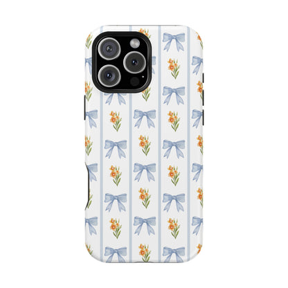 Blue Bows iPhone Case