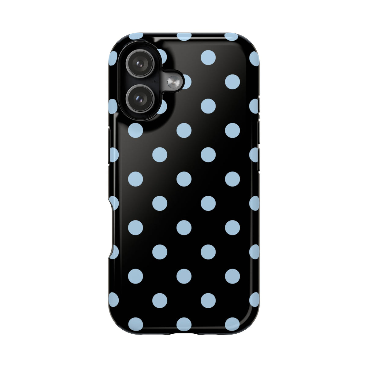 Blue Velvet Polka Dots iPhone Case