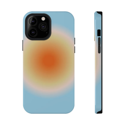 Orange & Blue Aura iPhone Case