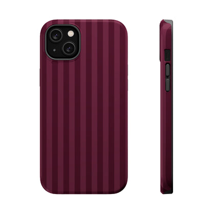 Plum Stripes iPhone Case