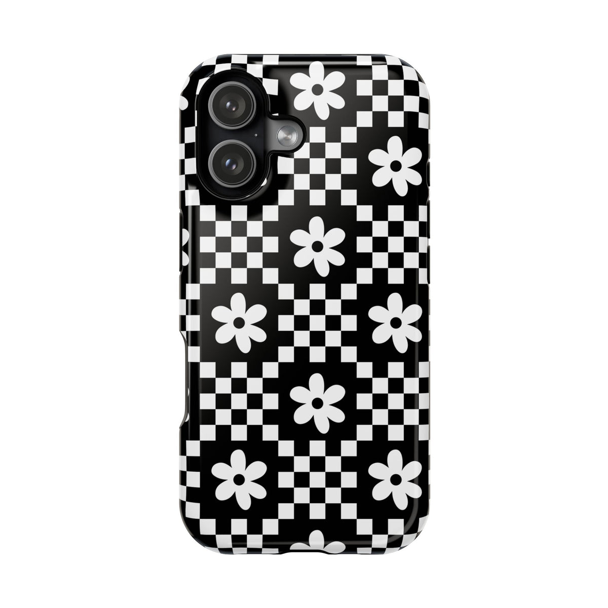 Checkerboard Daisy iPhone Case from Stella Cases