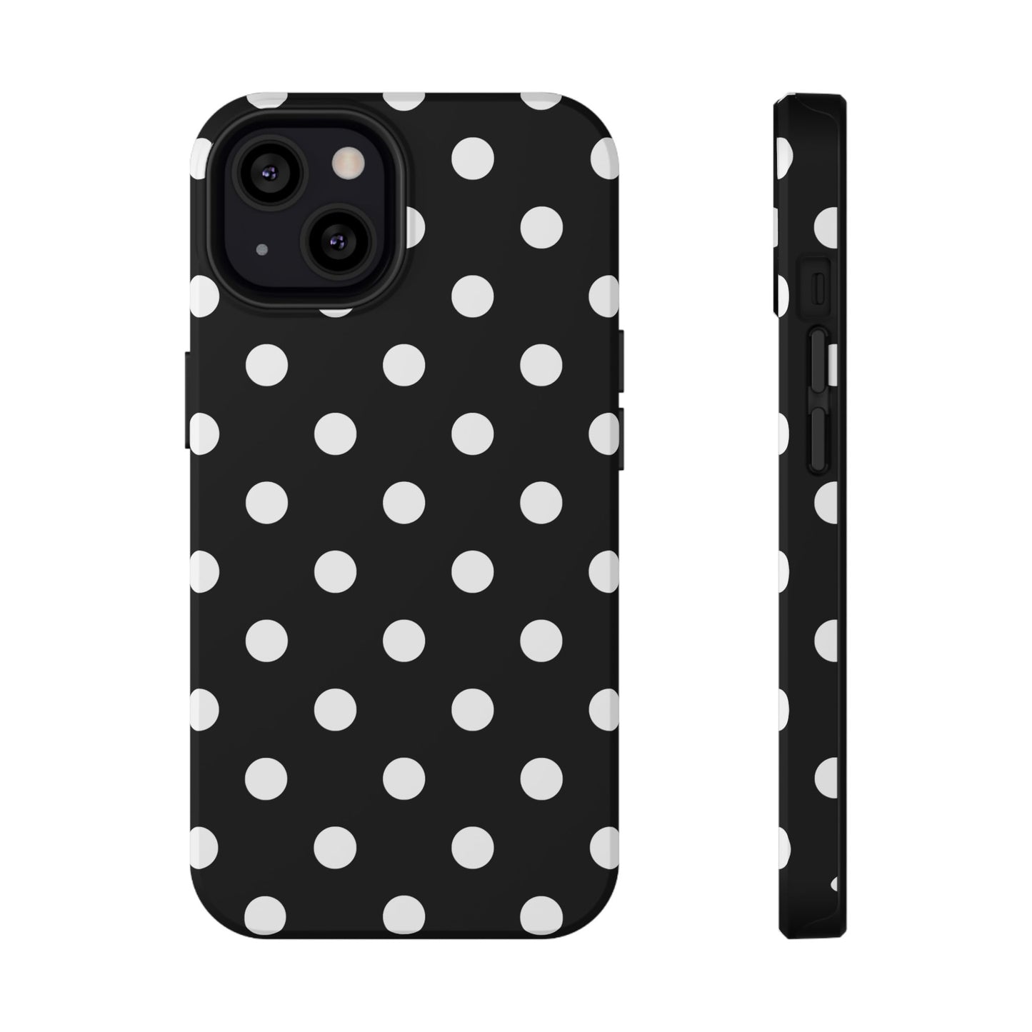 White Polka Dots iPhone Case